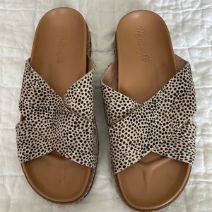 Madewell Dayna Sandals in Calf Hair 6.5
